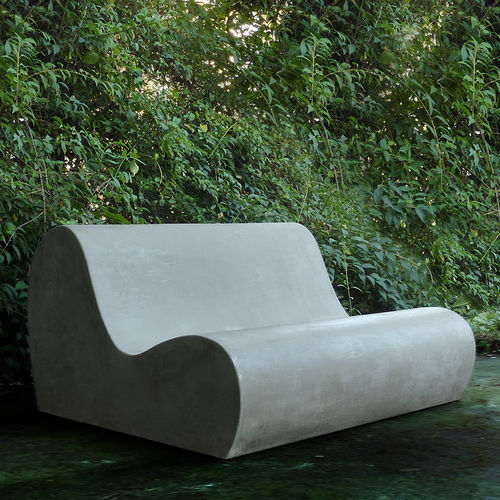 Divano design originale - LAND.6 - LOVECEMENT - da giardino / fatto a mano / grigio
