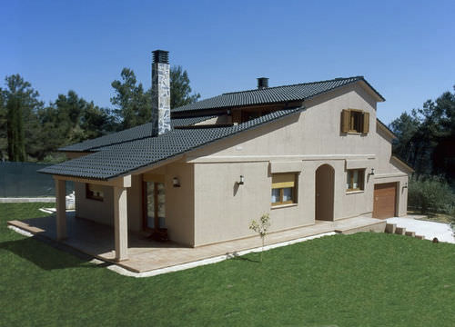 Casa prefabbricata - TRADIXALET : MASIA - HORMIPRESA - ecologica / contemporanea / a due piani