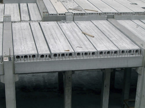 Lastra per solaio in cemento precompresso - HORMIPRESA - alveolata