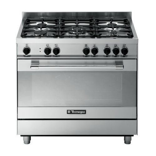 Blocco cottura a gas - PTV998XS - Tecno SpA - 5 fuochi / 1 forno / argentato