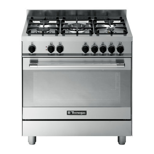 Blocco cottura a gas - PTV898XS - Tecno SpA - elettrico / 5 fuochi / 1 forno