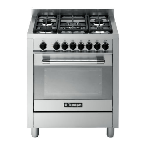 Blocco cottura a gas - PTV762XS - Tecno SpA - 5 fuochi / 1 forno / classe A