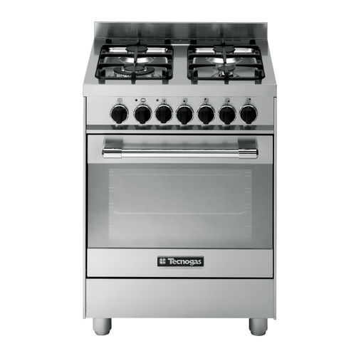 Blocco cottura a gas - PTV662XS - Tecno SpA - 4 fuochi / 1 forno / classe A