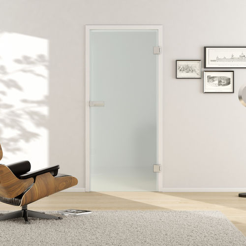 Porta da interno - ALL SATIN 501 - Griffwerk GmbH - in vetro / battente / contemporanea
