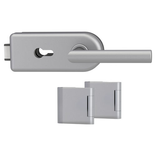 Serratura meccanica - SMILE 1.0 L-FORM - Griffwerk GmbH - con impugnatura / per porta a vetri / a 1 punto