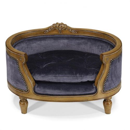 Divano per cani in tessuto - CHLOÉ PET BED  - Oficina Inglesa - in pelle / in rovere / in mogano