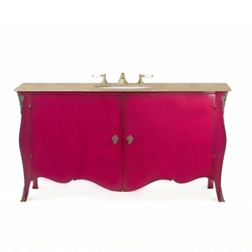 Mobile lavabo da appoggio - GRACE - Oficina Inglesa - in rovere / in mogano / in legno dipinto a mano