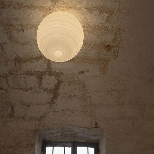 Plafoniera contemporanea - BRAILLE - KARMAN - sferica / in vetro smerigliato / LED