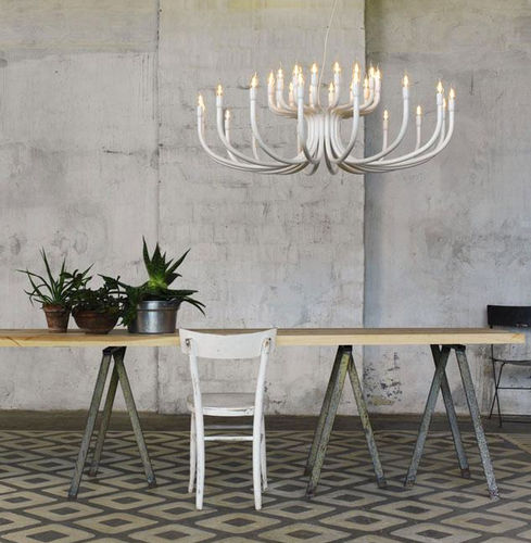 Lampadario classico - SNOOB - KARMAN - in alluminio laccato / contract / a candelabro