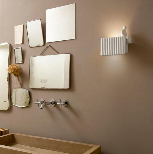 Applique contemporanea - UMARELL - KARMAN - da interno / in vetro smerigliato / in ceramica
