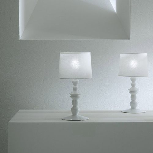 Lampada da tavolo - ALIBABABY - KARMAN - in lino / in ceramica / contemporanea