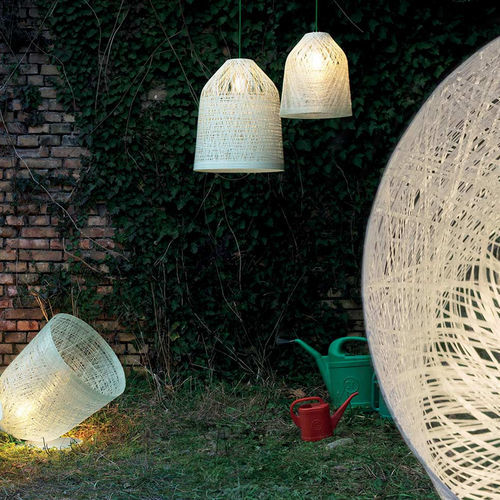 Lampada a sospensione - BLACK OUT  - KARMAN - in metallo / in fibra di vetro / contemporanea