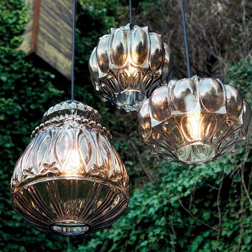 Lampada a sospensione - GINGER - KARMAN - in paglia / Retro / con cavo