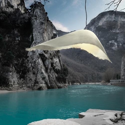 Lampada a sospensione - MOBY DICK - KARMAN - in fibra di vetro / contemporanea / con cavo