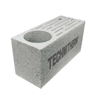 Blocco di calcestruzzo leggero - Technitherm - antisismico / d'angolo / con posa a giunto sottile