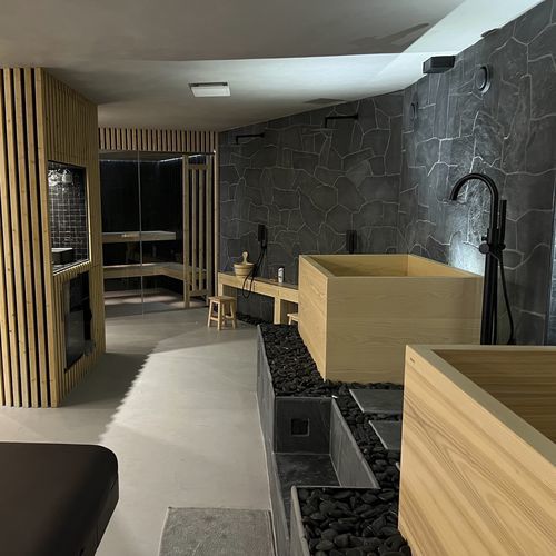 Bagno contemporaneo - OFURO & DURI - MICHOR - in legno