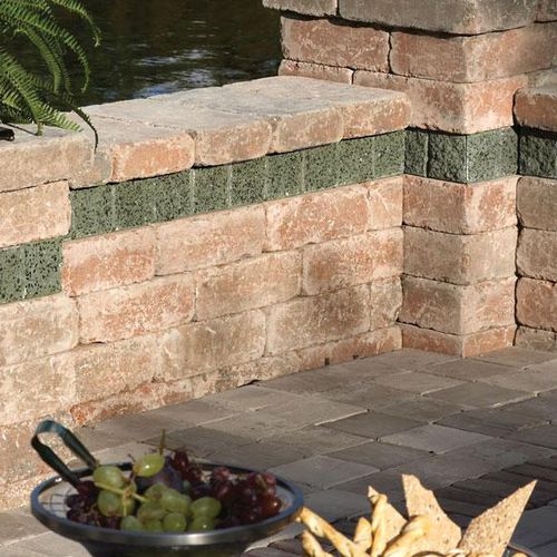 Blocco di calcestruzzo pieno - BRUSSELS DIMENSIONAL STONE® - UNILOCK - per recinzione di giardino / per muro di contenimento / per pilastro