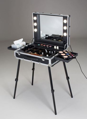 Mobile da toeletta contemporaneo - VT.BE ULTRA SLIM - CANTONI - in alluminio / per parrucchiere / retroilluminato