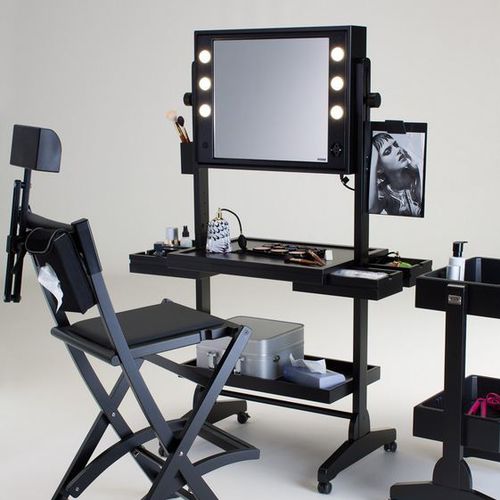 Mobile da toeletta contemporaneo - L400 WITH FRAMED - CANTONI - in legno / per parrucchiere / retroilluminato