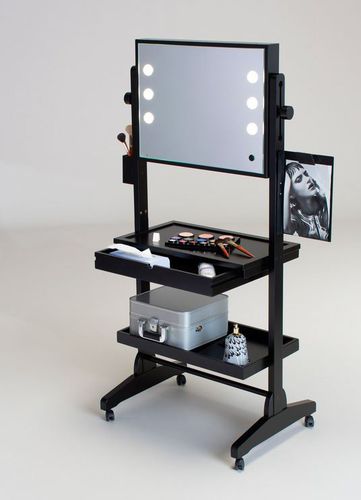 Mobile da toeletta contemporaneo - L200 WITH FRAMED MIRROR - CANTONI - in legno / per parrucchiere / retroilluminato
