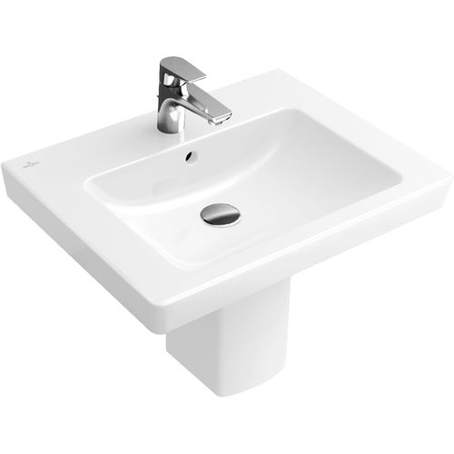 Lavabo sospeso - SUBWAY 2.0 : 711365 - Villeroy & Boch - in porcellana / rettangolare / contemporaneo