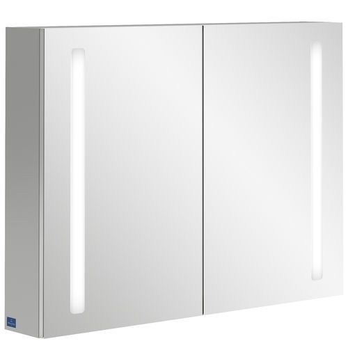 Mobile pensile per bagno con specchio con illuminazione integrata - MY VIEW 14+ : A433G1 - Villeroy & Boch - contemporanea / da parete