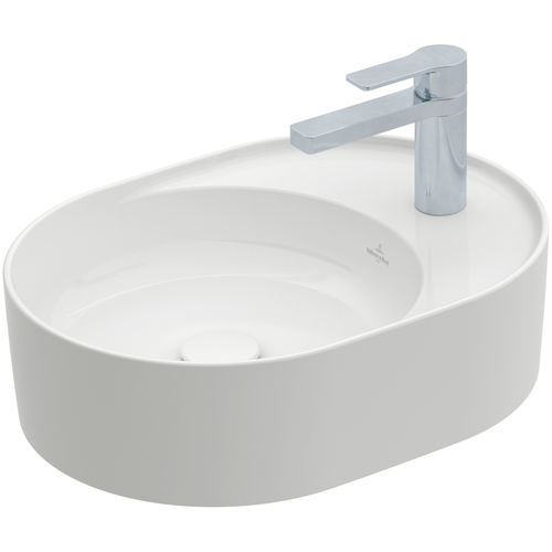 Lavabo da appoggio - COLLARO : 4A1551 - Villeroy & Boch - in ceramica / ovale / contemporaneo