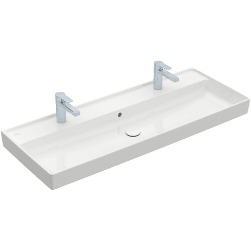 Lavabo da incasso - COLLARO : 4A33C4 - Villeroy & Boch - in ceramica / doppio / rettangolare