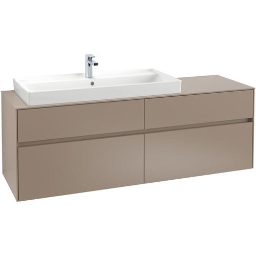 Mobile lavabo singolo - COLLARO : C029L0 - Villeroy & Boch - sospeso / in legno / contemporaneo