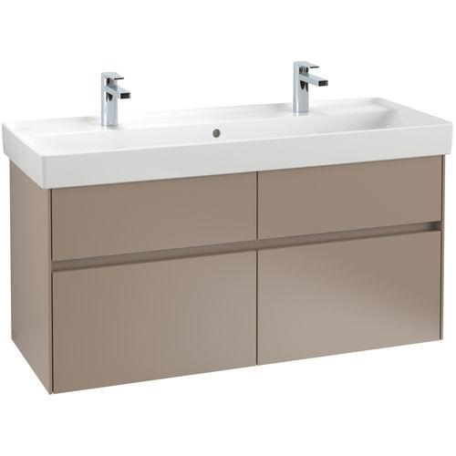 Mobile lavabo doppio - COLLARO : C012L0 - Villeroy & Boch - sospeso / in legno / contemporaneo