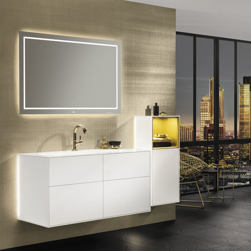 Mobile lavabo a muro - FINION : G05 - Villeroy & Boch - in legno laccato / contemporaneo / con cassetti