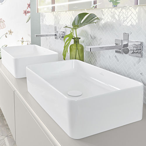 Lavabo da appoggio - COLLARO : 4A2056 - Villeroy & Boch - in ceramica / rettangolare / contemporaneo
