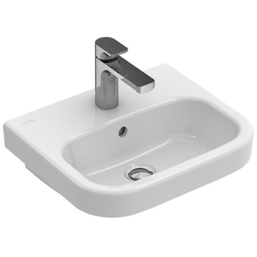 Lavabo sospeso - ARCHITECTURA: 437345 - Villeroy & Boch - in ceramica / con miscelatore / rettangolare