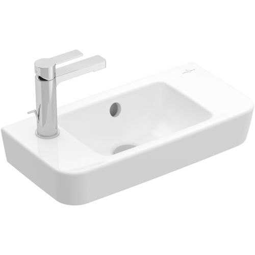 Lavabo sospeso - O.NOVO: 4342R5 - Villeroy & Boch - in ceramica / con miscelatore / rettangolare