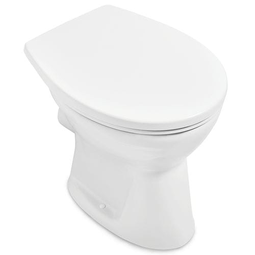 WC da appoggio - O.NOVO: 7619R0 - Villeroy & Boch - in ceramica / contract / senza brida