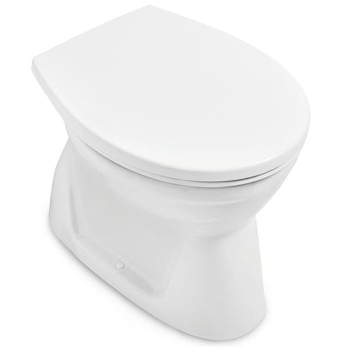 WC da appoggio - O.NOVO: 7619R1 - Villeroy & Boch - in ceramica / contract / senza brida