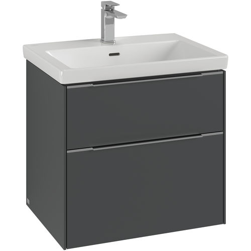 Mobile lavabo sospeso - SUBWAY 3.0: C576L1 - Villeroy & Boch - in legno / contemporaneo / con cassetti