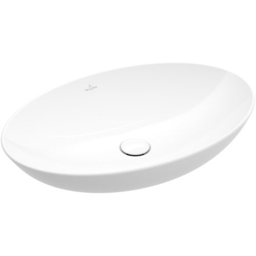 Lavabo sospeso - LOOP & FRIENDS: 4A470001 - Villeroy & Boch - in marmo / in legno / in ceramica