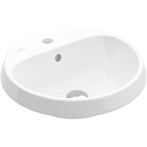 Lavabo da incasso - ARCHITECTURA: 5A6545 - Villeroy & Boch - in ceramica / rotondo / 1 foro