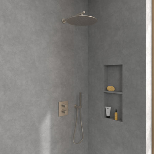 Soffione doccia da parete - UNIVERSAL : TVC000003000XX - Villeroy & Boch - rotondo / a pioggia / contract
