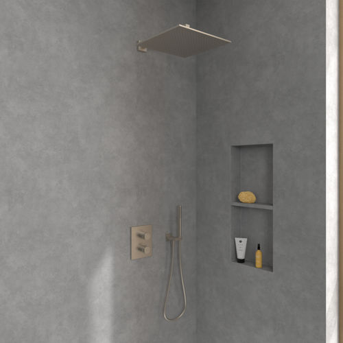 Soffione doccia da parete - UNIVERSAL : TVC000006000XX - Villeroy & Boch - quadrato / a pioggia / contract