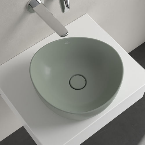 Lavabo da appoggio - ANTAO : 4A7240XX - Villeroy & Boch - in ceramica / lucido / rotondo
