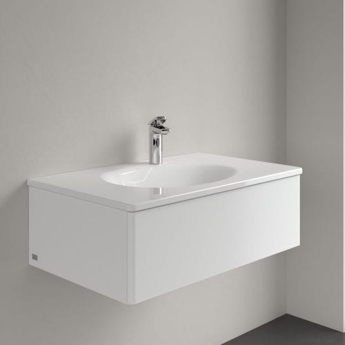 Lavabo sospeso - ANTAO : 4A75 81 XX - Villeroy & Boch - in ceramica / lucido / rettangolare