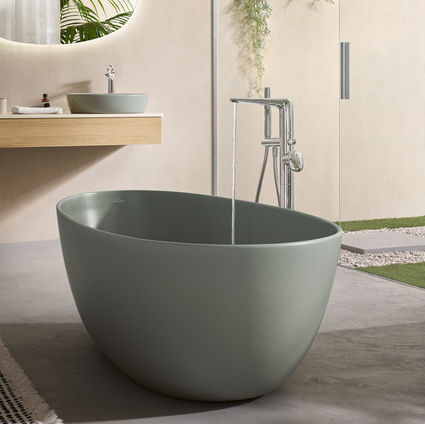 Vasca da bagno ovale - ANTAO : UBQ 170 TAO 7V-XX - Villeroy & Boch - da appoggio / per ambiente abitativo / in composito