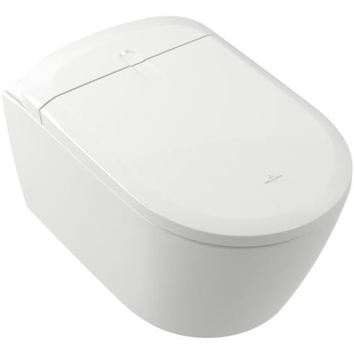 WC con doccetta integrata - ViCLEAN SUPREO - Villeroy & Boch - filomuro / in ceramica / per uso residenziale