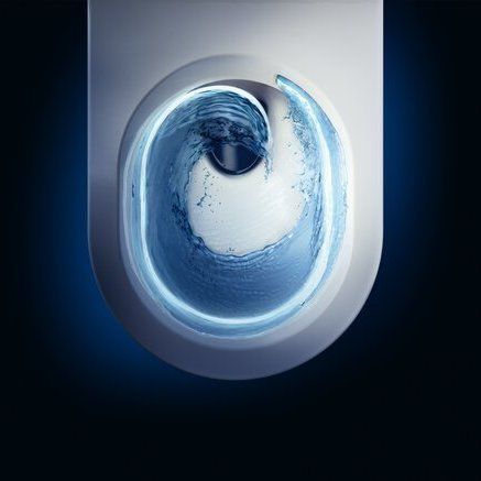 WC sospeso - TWISTFLUSH - Villeroy & Boch - in ceramica / per uso residenziale / ovale