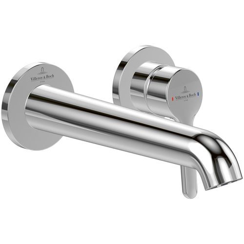 Miscelatore per lavabo - TVW116001000K5 - Villeroy & Boch - da parete / meccanico / in ottone