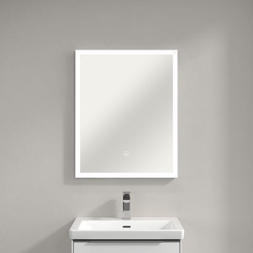 Mobile pensile per bagno con specchio con illuminazione integrata - A4636000 - Villeroy & Boch - contemporanea / per uso residenziale / contract