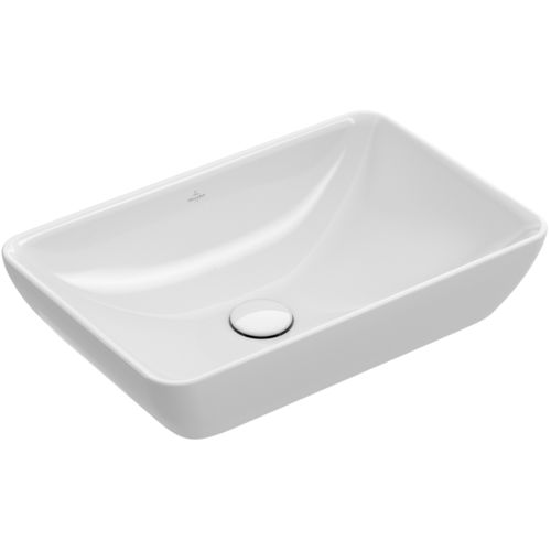 Lavabo da appoggio - VENTICELLO: 411355 - Villeroy & Boch - in porcellana / rettangolare / contemporaneo