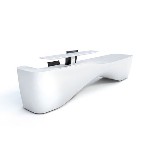 Banco reception in Solid Surface - KIN I - ISOMI